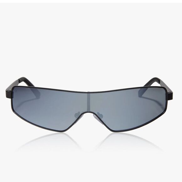 Dime Skyami Revolve Sunglasses Shield wrap around black New polarized - Picture 1 of 8